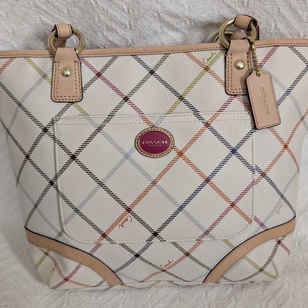 Coach Multicolor Plaid Women's Bag